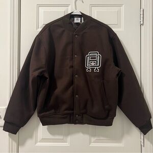 Men’s adidas Originals Varsity Bomber Jacket - Brown